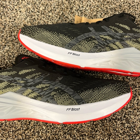 Asics Dynablast 3 FF Blast Mens Running Shoes Black Green 1011B460 Size 13 - Picture 8 of 8